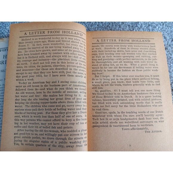 Hans Brinker or the Silver Skates (A Story of Life in Holland) With Dust Jacket - Picture 7 of 13